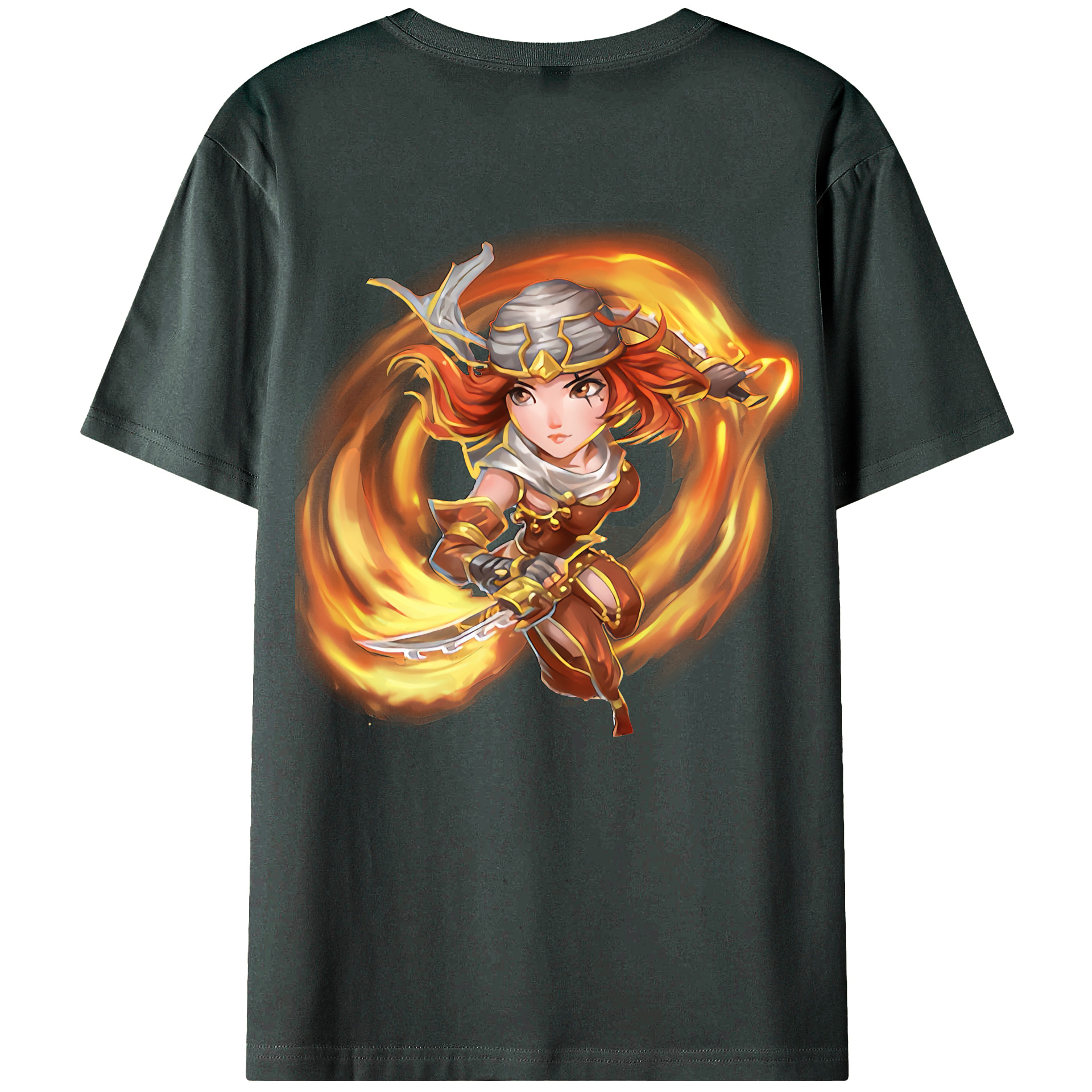 （画像用） リーグ・オブ・レジェンド League of Legends LOL 綿100％ メンズ半袖Tシャツ（バックプリント） 通気性